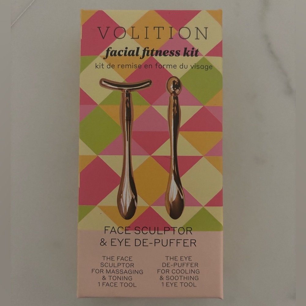 Volition Gold Skincare Tools Facial Fitness Kit NEW IN BOX, UNUSED